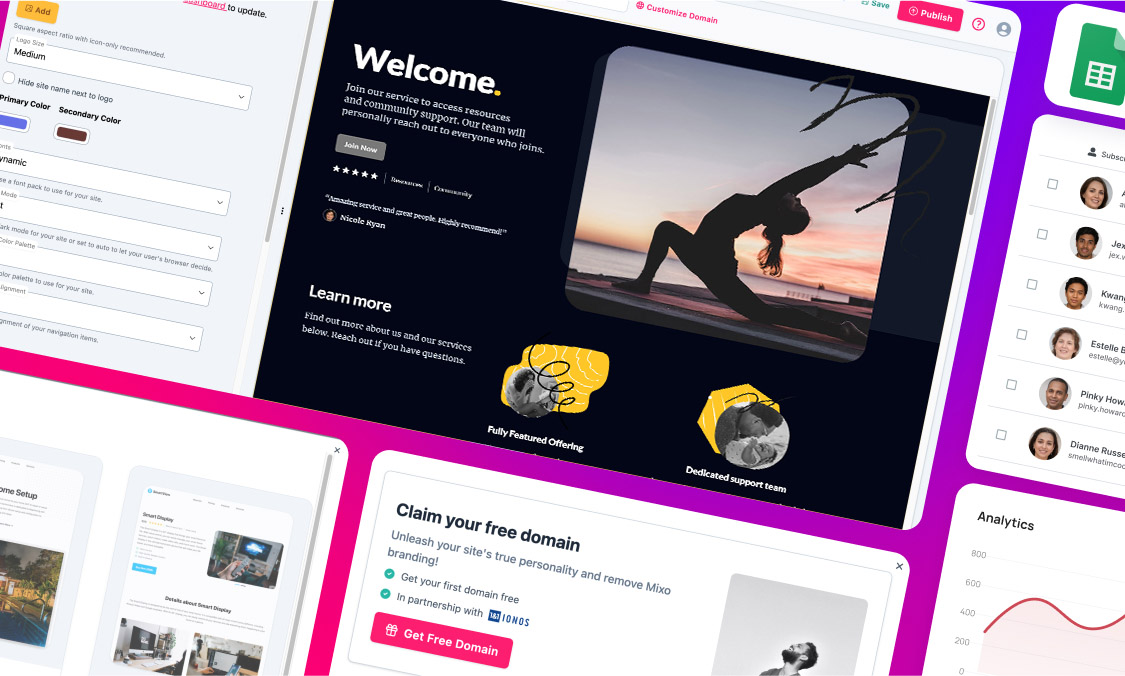 Website Builder for Beach Yoga Instructors