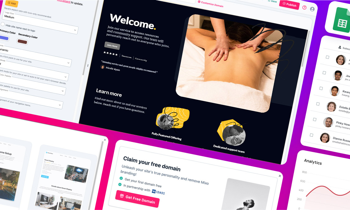 AI Website Builder for Massage Therapists