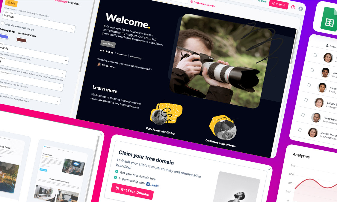 Seamless Websites for Photographers