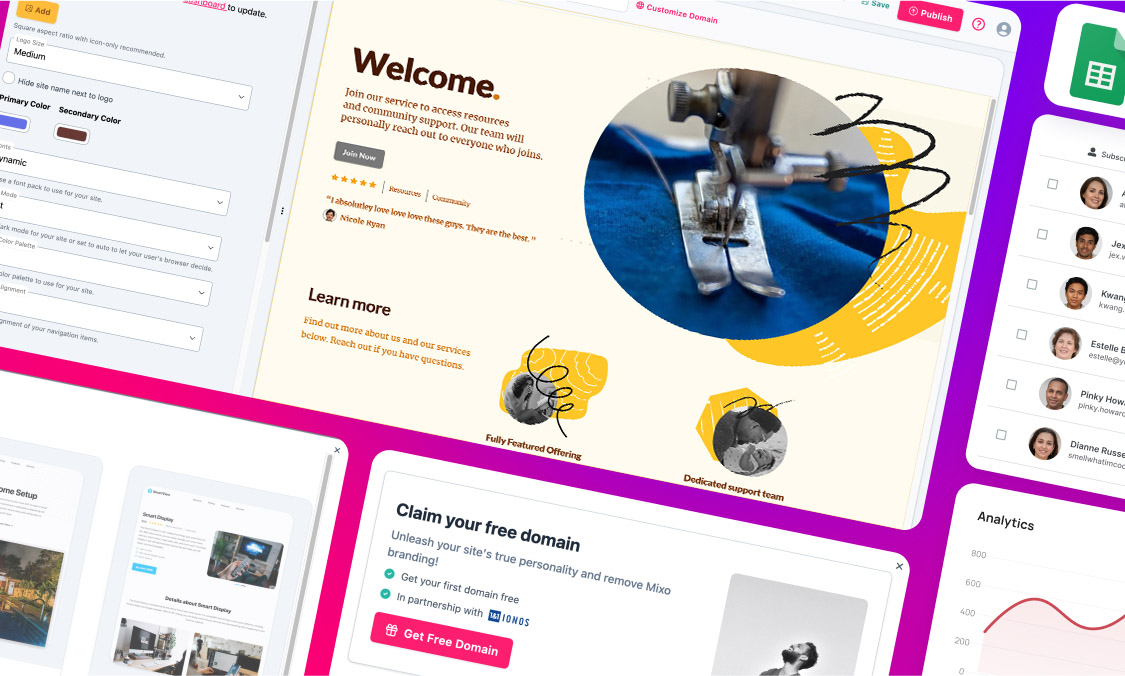 AI-Powered Websites for Sewing Services