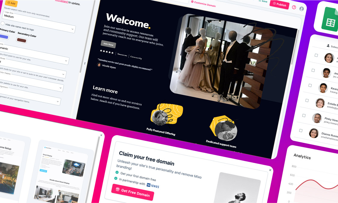 AI-Powered Website Builder for Tailors